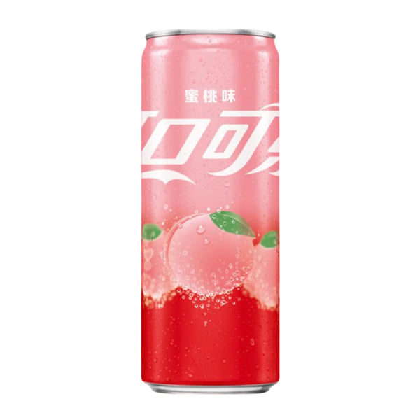 Coca-Cola Pêche Blanche Chine - Pack de 24 Cannettes 330ml