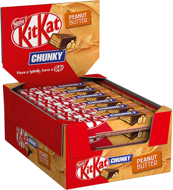 KitKat Chunky Peanut Butter - Présentoir de 24 Barres