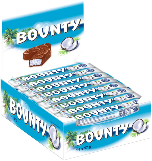 Bounty Barre Chocolat - Lot de 24 x 57g
