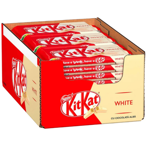 KitKat White Chocolat Blanc - Présentoir de 24 Barres