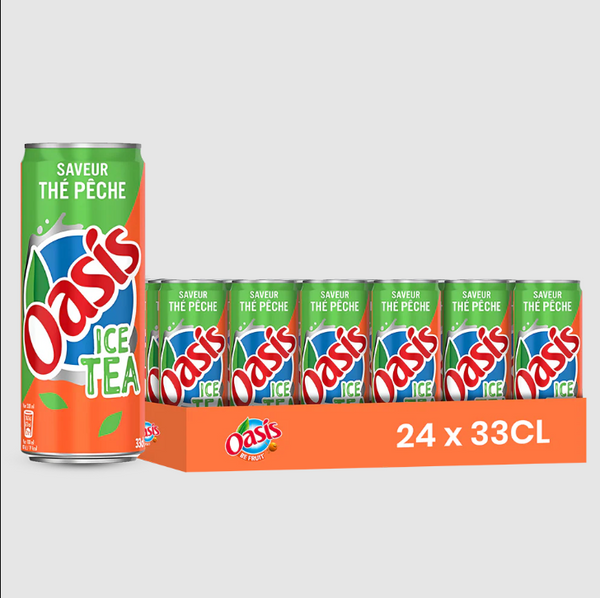 Oasis Thé Pêche - Pack de 24 x 33 cl
