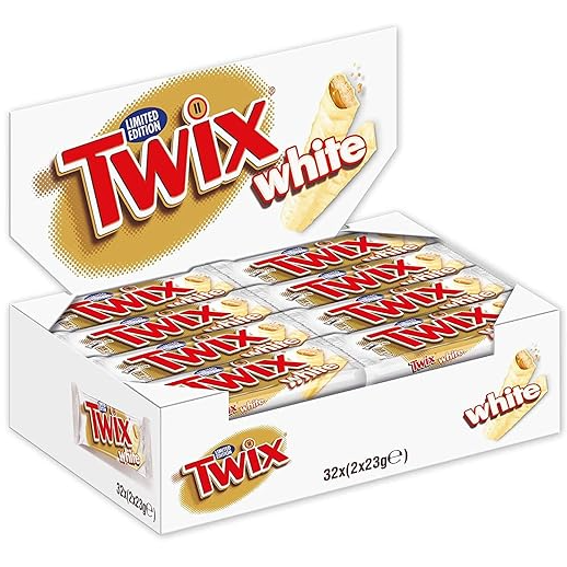 Twix saveur Chocolat Blanc - Lot de 30 x 2