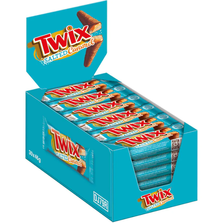 Twix saveur Caramel Salé - Lot de 30 x 2