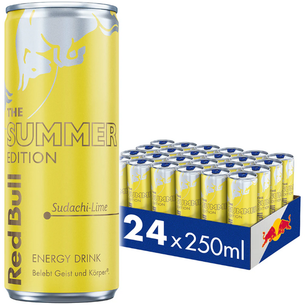 Red Bull Summer Edition Citron | Pack de 24 Cannettes 250ml