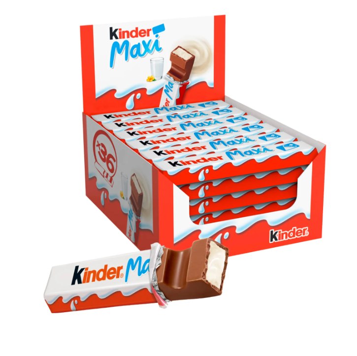 Kinder Maxi - Lot de 36 barres