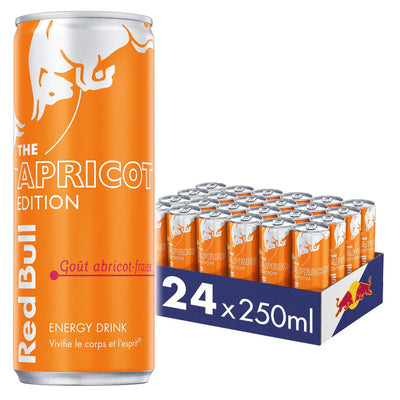 Red Bull Apricot Edition - Abricot-Fraise - Pack de 24 Cannettes 250ml