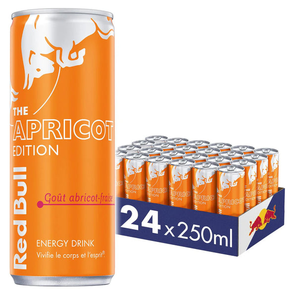 Red Bull Apricot Edition - Abricot-Fraise - Pack de 24 Cannettes 250ml