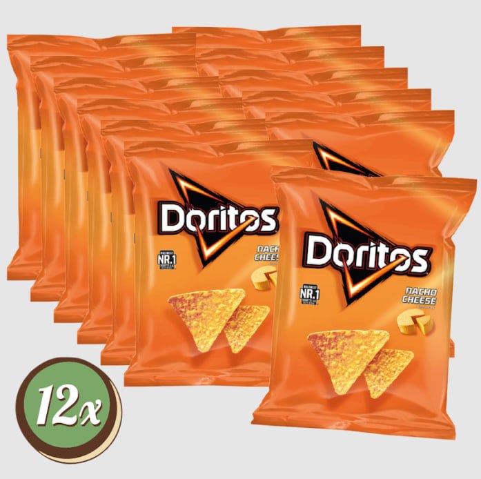 Doritos Nacho Cheese - Pack de 12 Sachets 110g