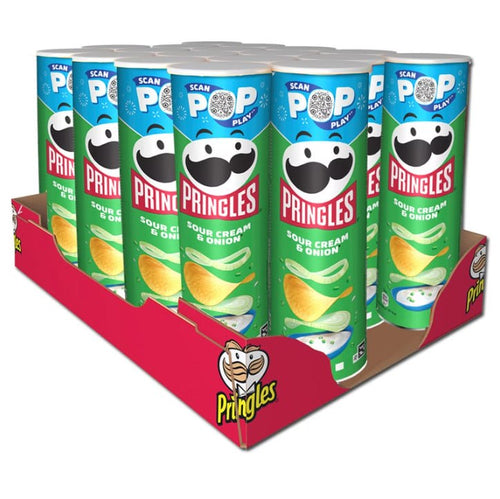 Pringles Sour Cream & Onion - Pack de 19 Tubes